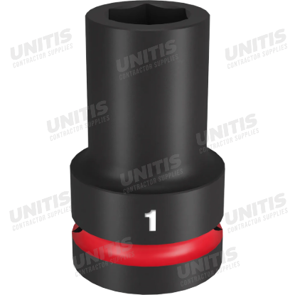 Milwaukee SHOCKWAVE 1" Drive 1" Deep 6 Point Impact Socket