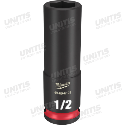 Milwaukee SHOCKWAVE 3/8" Drive 1/2" Deep 6 Point Impact Socket