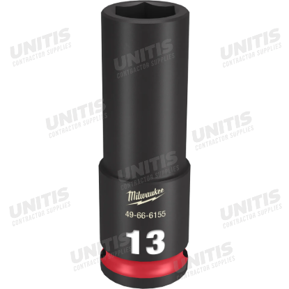 Milwaukee SHOCKWAVE 3/8" Drive 13mm Deep 6 Point Impact Socket