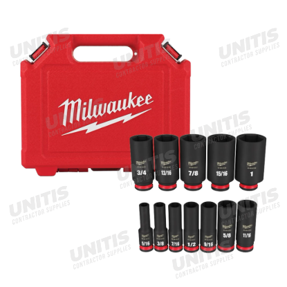 Milwaukee SHOCKWAVE 3/8" Drive 15/16" Deep 6 Point Impact Socket