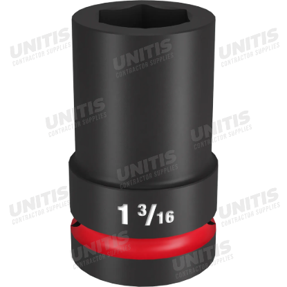 Milwaukee SHOCKWAVE 1" Drive 1-3/16" Deep 6 Point Impact Socket