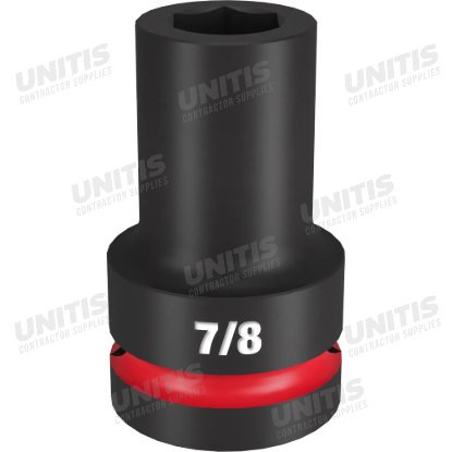 Milwaukee SHOCKWAVE 1" Drive 7/8" Deep 6 Point Impact Socket