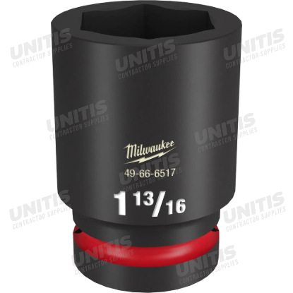 Milwaukee SHOCKWAVE 1" Drive 1-13/16" Deep 6 Point Impact Socket