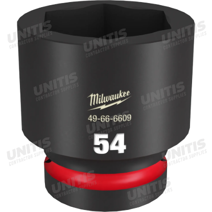 Milwaukee SHOCKWAVE 1" Drive 54mm Standard 6 Point Impact Socket