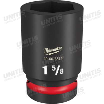 Milwaukee SHOCKWAVE 1" Drive 1-5/8" Deep 6 Point Impact Socket