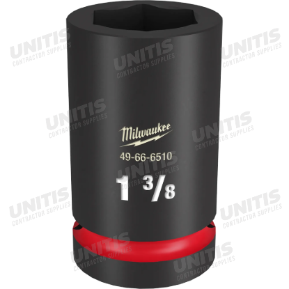 Milwaukee SHOCKWAVE 1" Drive 1-3/8" Deep 6 Point Impact Socket