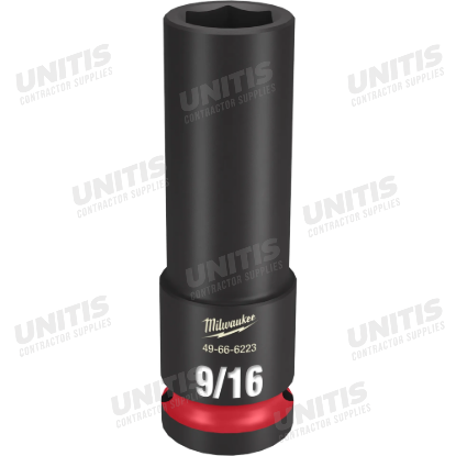 Milwaukee SHOCKWAVE 1/2" Drive 9/16" Deep 6 Point Impact Socket