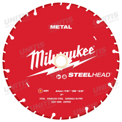 Milwaukee 7" STEELHEAD Metal Cutting Diamond Blade