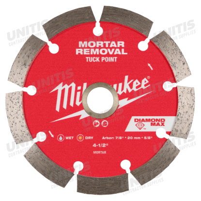 Milwaukee 4-1/2" DIAMOND MAX Tuck Point Diamond Blade