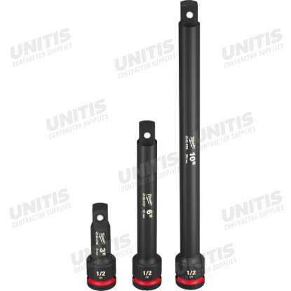 Milwaukee 3 Piece SHOCKWAVE Impact Duty 1/2"Drive Extension Set