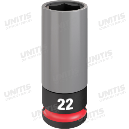 Milwaukee SHOCKWAVE Impact Duty 1/2 Drive 22mm Lug Nut Wheel Socket