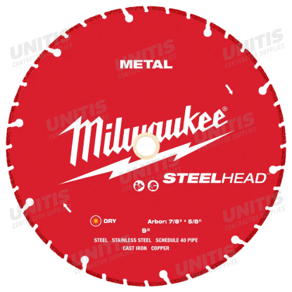 Milwaukee 9â€ STEELHEAD Metal Cutting Diamond Blade