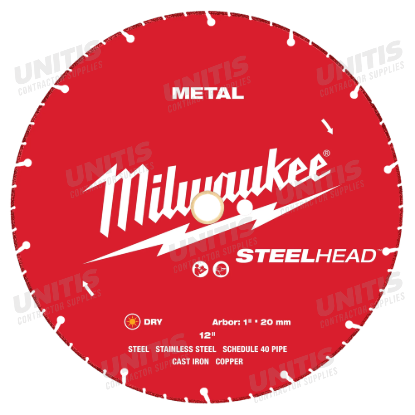 Milwaukee 12â€ STEELHEAD Metal Cutting Diamond Blade