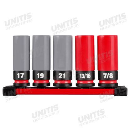 Milwaukee SHOCKWAVE Impact Duty 1/2 Drive Metric 5 Piece Lug Nut Wheel Socket Set