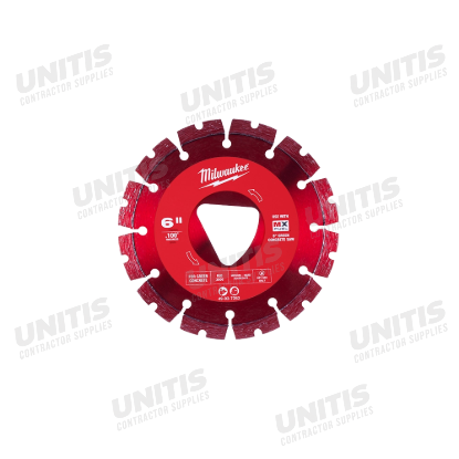Milwaukee Red 6" x .100" Diamond Blade for Green Concrete
