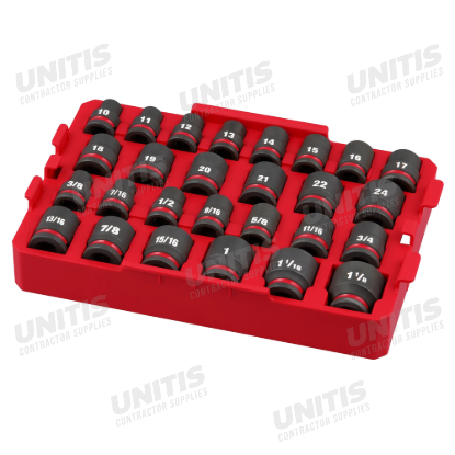 Milwaukee 27 Piece SHOCKWAVE Impact Duty Socket 1/2â€ Drive Tray Set
