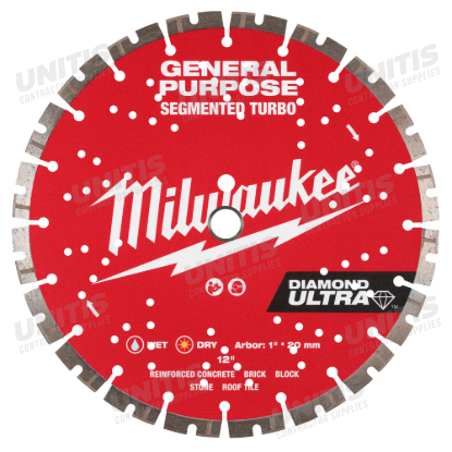 Milwaukee 12" Diamond Ultra Segmented Turbo Diamond Blade