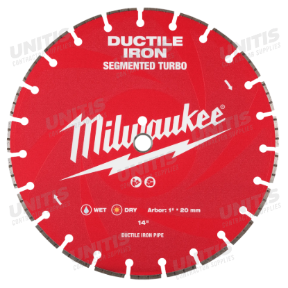 Milwaukee 14" Ductile Iron Segmented Diamond Blade