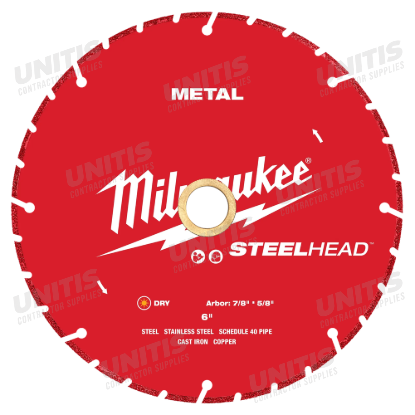 Milwaukee 6â€ STEELHEAD Metal Cutting Diamond Blade