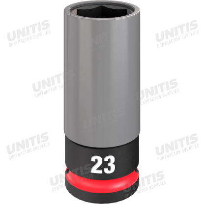 Milwaukee SHOCKWAVE Impact Duty 1/2 Drive 23mm Lug Nut Wheel Socket