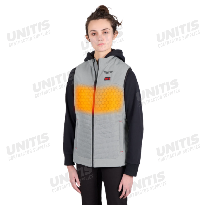 Milwaukee M12 Women's Heated AXIS Vest - Gray - M Kit