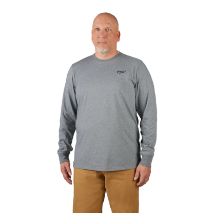 Milwaukee FREEFLEX Hybrid Work Tee - Long Sleeve - Gray - S