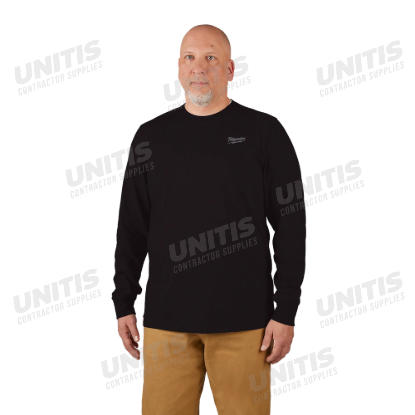 Milwaukee FREEFLEX Hybrid Work Tee - Long Sleeve - Black - 3XL
