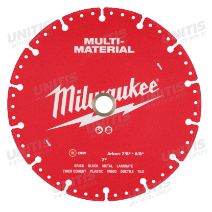 Milwaukee 7â€ Multi-Material Diamond Blade