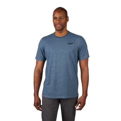 Milwaukee FREEFLEX Hybrid Work Tee - Short Sleeve - Blue - 3XL
