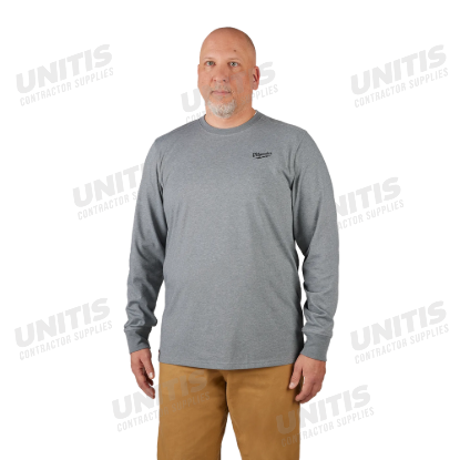Milwaukee FREEFLEX Hybrid Work Tee - Long Sleeve - Gray - 2XL