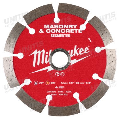Milwaukee 4-1/2" Segmented Masonry & Concrete Diamond Blade