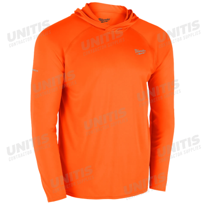 Milwaukee WORKSKIN Hooded Sun Shirt - Orange - S