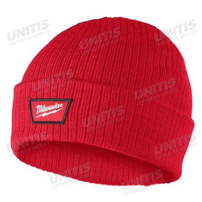 Milwaukee Rib-Knit Cuffed Beanie - Red