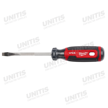 Milwaukee 1/4" Slotted 4" Cushion Grip Screwdriver