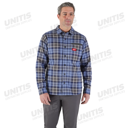Milwaukee GRIDIRON Flannel Shirt - Blue - XL