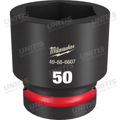 Milwaukee SHOCKWAVE 1" Drive 50mm Standard 6 Point Impact Socket