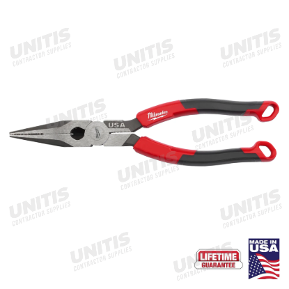 Milwaukee 8" Long Nose Comfort Grip Pliers