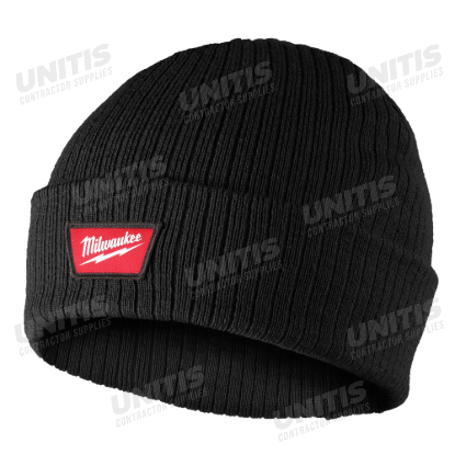 Milwaukee Rib-Knit Cuffed Beanie - Black