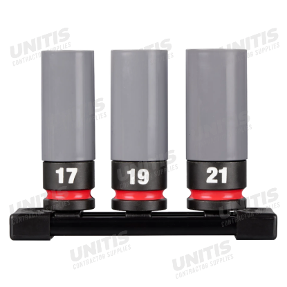 Milwaukee SHOCKWAVE Impact Duty 1/2 Drive Metric 3 Piece Lug Nut Wheel Socket Set