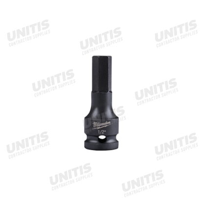 Milwaukee SHOCKWAVE Impact Duty Lineman's 1/2" Drive 1/2" Hex Bit Socket