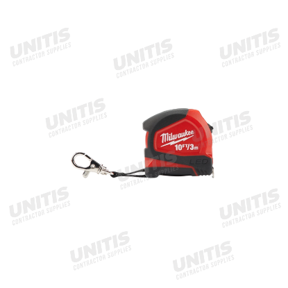 Milwaukee 10' / 3m Keychain Tape Measure with LED