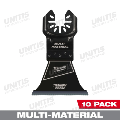 Milwaukee 2-1/2â€ Bi-Metal Multi-Material Universal Fit Oscillating Multi-Tool Blade (10 Pack)