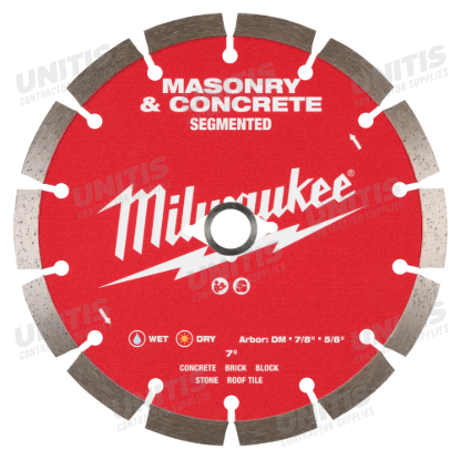 Milwaukee 7" Segmented Masonry & Concrete Diamond Blade