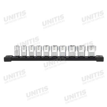 Milwaukee 3/8" Metric Sockets with Four Flat Sides (10 Piece)