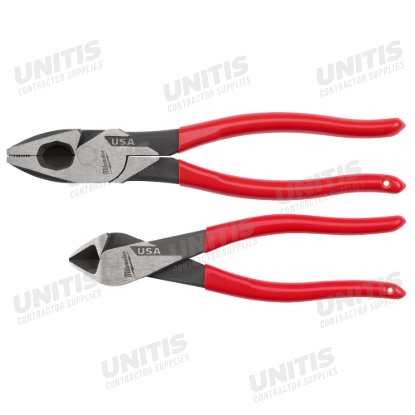 Milwaukee 2 Piece Dipped Grip Cutting Pliers Set