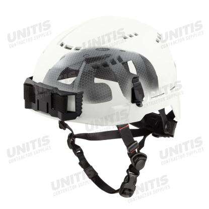 Milwaukee BOLT White Vented Safety Helmet with IMPACT ARMOR Liner - Type 2, Class C