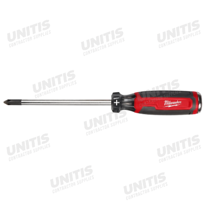 Milwaukee #2 Phillips 6" Cushion Grip DEMOLITION Screwdriver