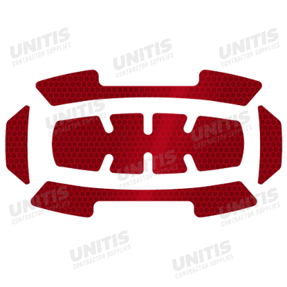 Milwaukee 5 Piece Bolt Reflective Sticker Set - Red