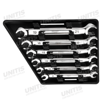 Milwaukee 6 Piece Double End Flare Nut Wrench Set - Metric