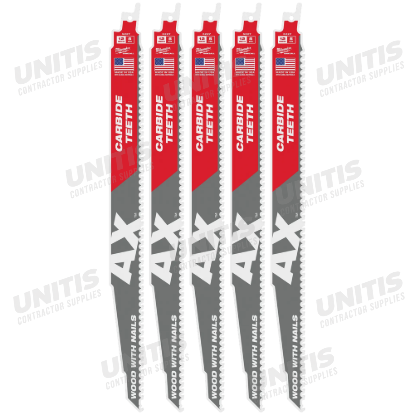 Milwaukee the AX WITH Carbide TEETH 5T 12L 5 Pack